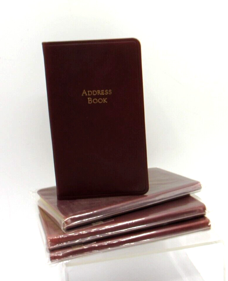 Address Book 3×5″ Pocket Size Leather Soft Cover Graphic Image CLAY List$40