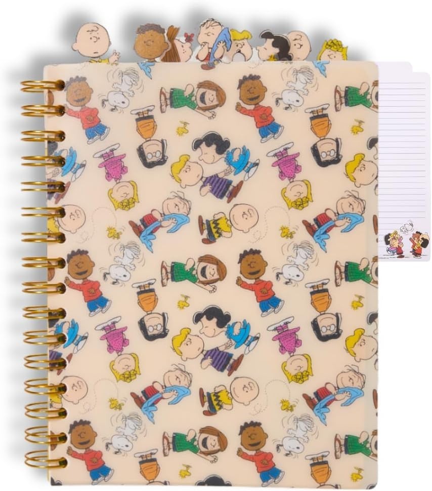 Peanuts Journal for School & Writing – 144 Lined Pages, Durable Vinyl Cover