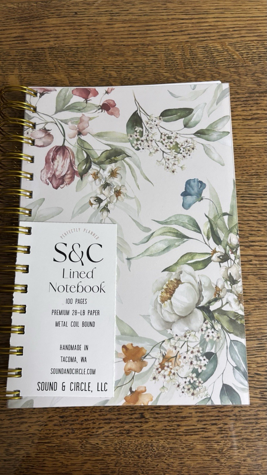 S&C Lined Notebook 100 Pages Sound &circle
