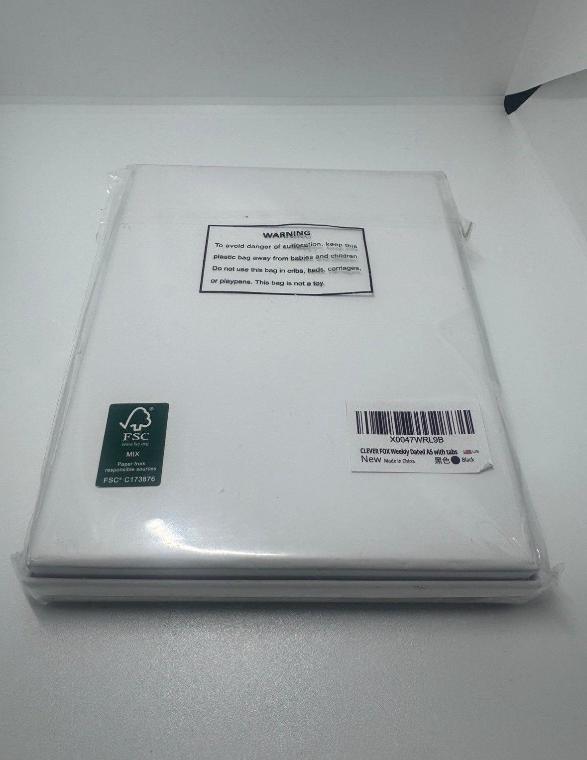 Clever Fox | Spiral Weekly Monthly Planner 2026 | A5 5.8”x8.3” | Black | SEALED