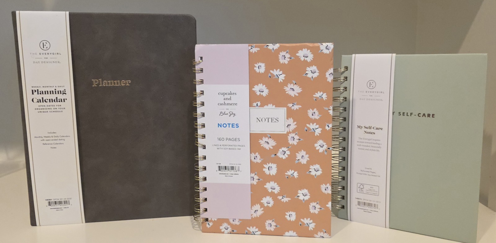 Lot: Everygirl open-dated Planner, Self-Care Notes, BlueSky Notes – Very Good