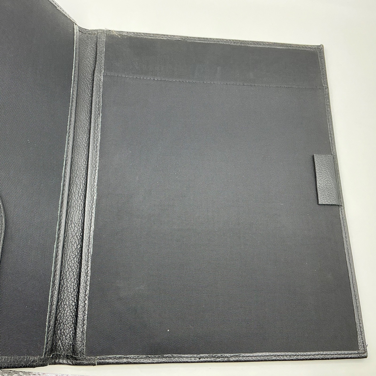 Vintage Franklin Covey Folder Folio Top Grain Verona Leather Black 1996