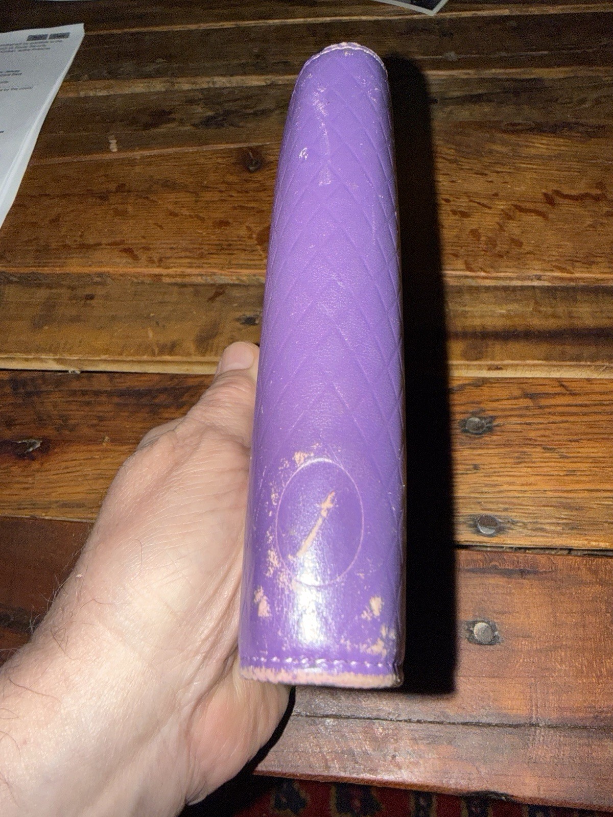 Filofax Pocket Adelphi Deluxe Smooth Leather Purple Planner Organizer Vintage