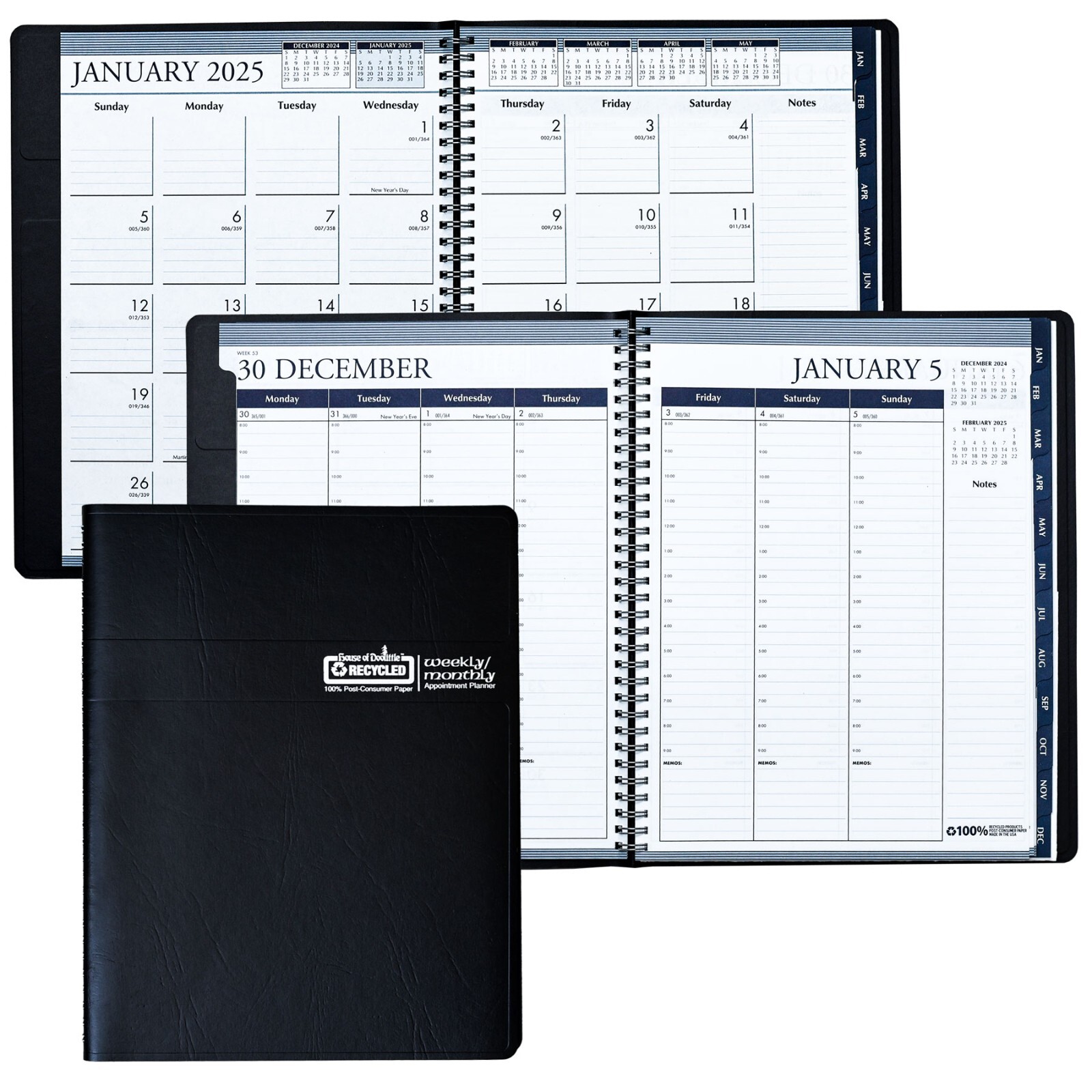 2025 283-02 HOD28302 House of Doolittle Weekly Monthly Appointment Book