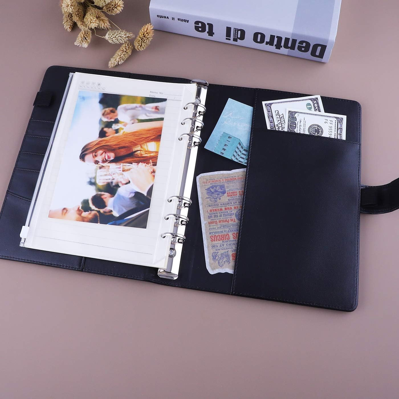A5 Binder 6 Ring Refillable Notebook Planner Cover for A5 Planner Inserts & Refi