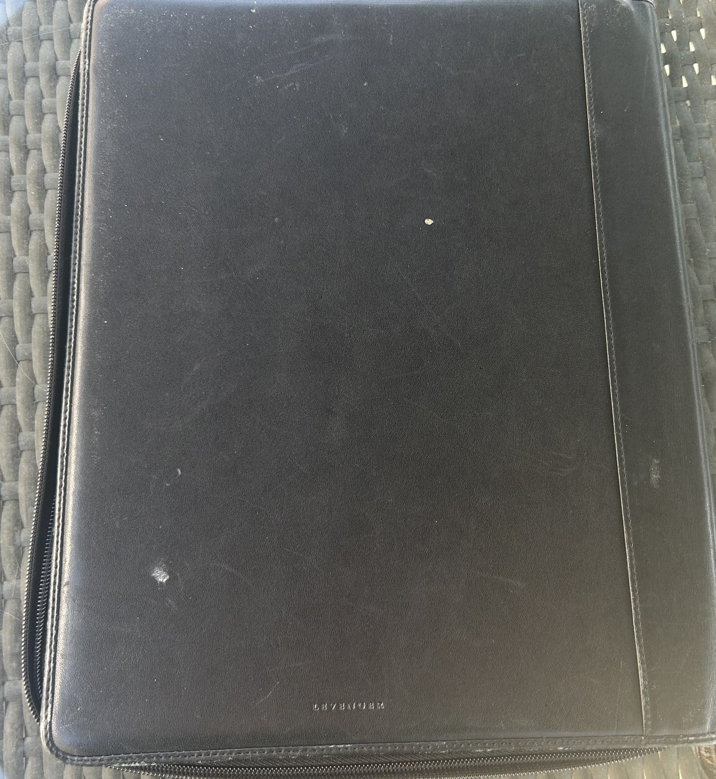 Levenger Executive Folio Black Leather $159