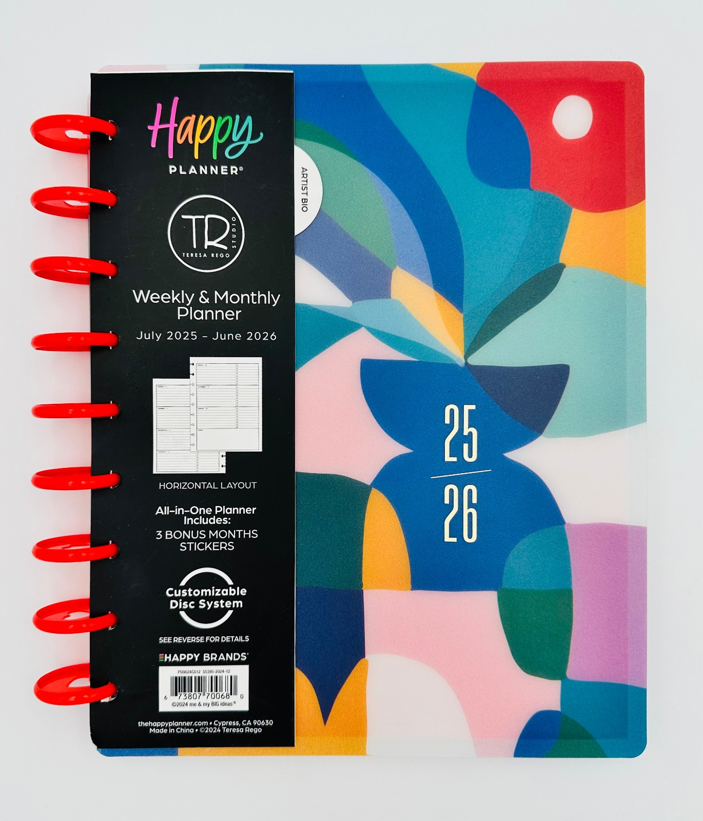 Happy Planner Monthly/Weekly Classic Happy Planner, 7″ x 9-1/4″, July 25-June 26
