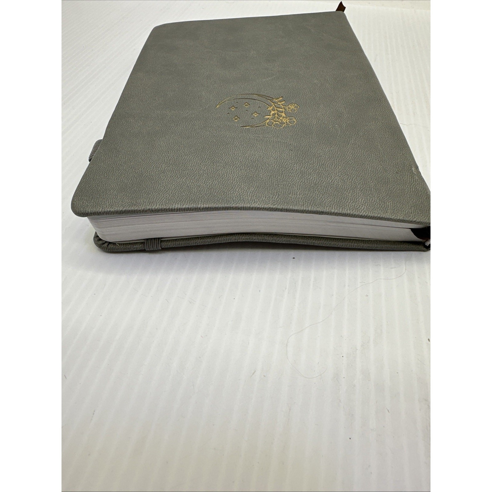 SIMSIMY Mental Health Journal , Gray Leather Bound Book {135}