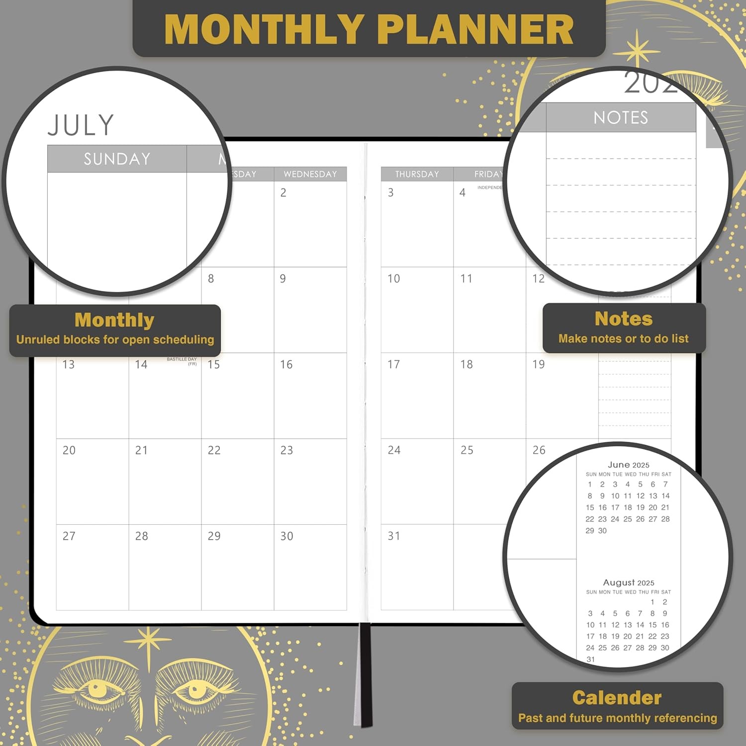 Planner 2026-2027 – Academic Planner 2026-2027, July 2026 – June 2027, 5.75″ x 8