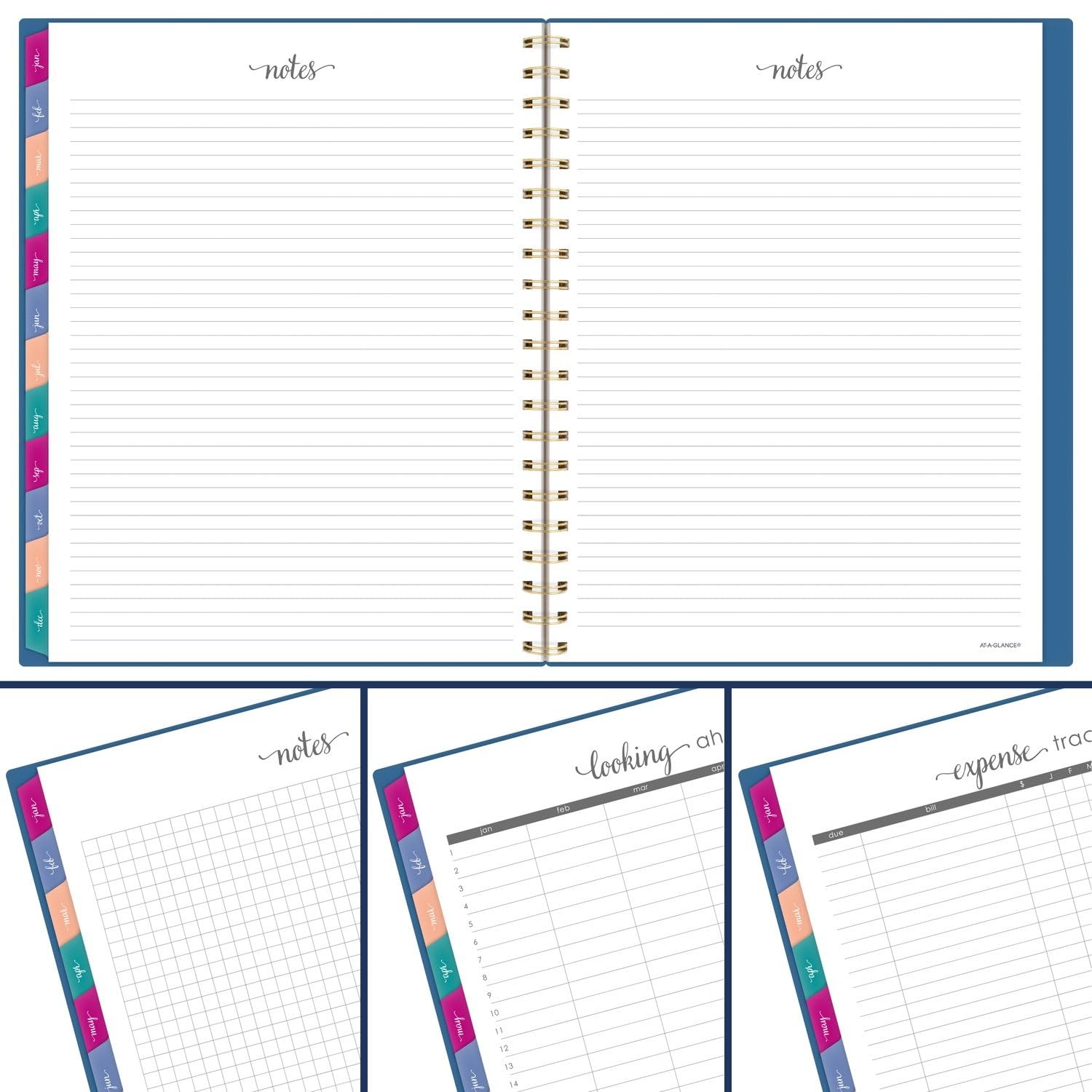2025 Planner, Weekly & Monthly, 8-1/2 x 11, Large, Harmony, Denim (1099-905-20-2