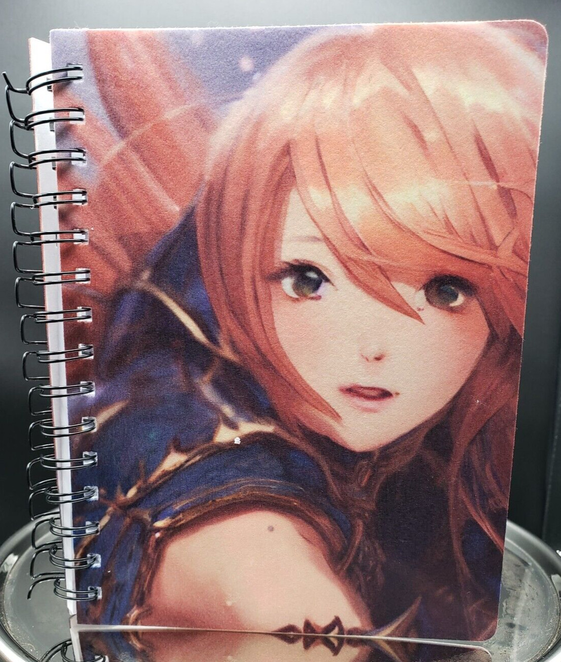 Anime Girl Blank Notebook-Unlined-NEW-Spiralbound