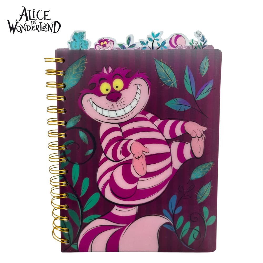 Cheshire Cat Spiral Bound Notebook 144 Lined Pages Alice In Wonderland 8X7