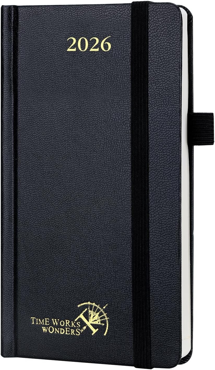 2026 Pocket Planner Week to View 3.5″ x 6.5″ Hardcover – Small Daily Weekly M…