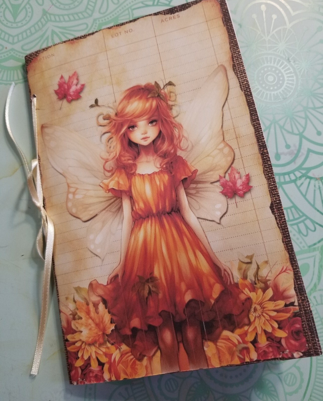 Junk Journal Blank Booklet “FOREST FAIRIES” HANDMADE FULL SIZED 9X6 40pgs