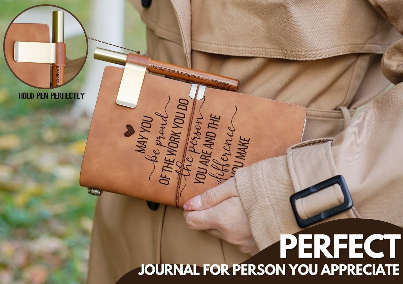 InnoBeta Journal for Women, Social Worker Gifts 7×5 Inches, 01-Proud-Brown