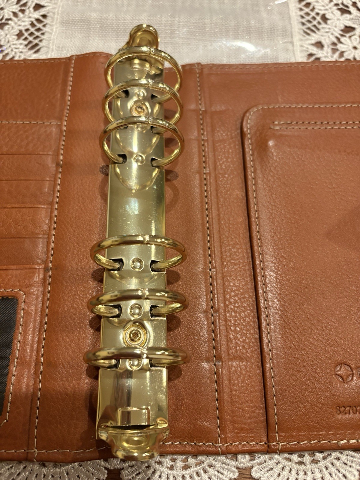 Franklin covey Vintage Aurora Full Grain Italian Leather Compact New