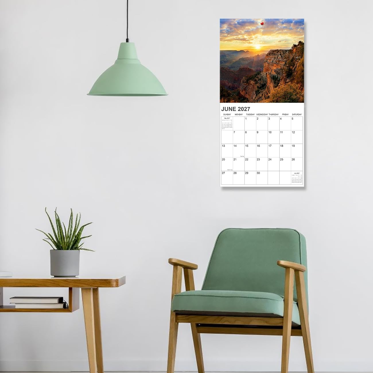 2026-2027 Calendar for Wall, National Parks 12″ x 12″,