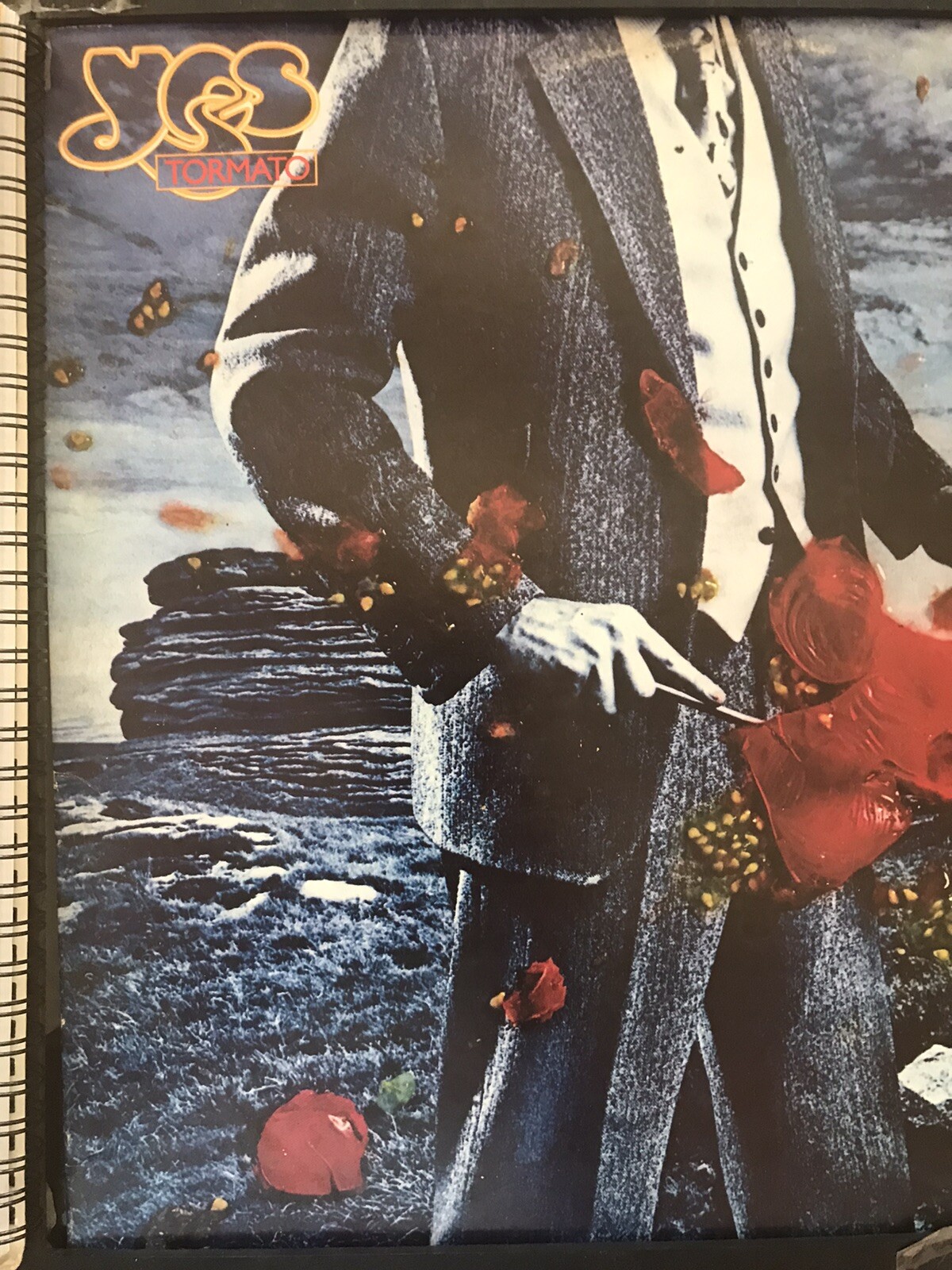 YES Tormato Jon Anderson, Chris Squire, Steve Howe, Album Cover Notebook WOW