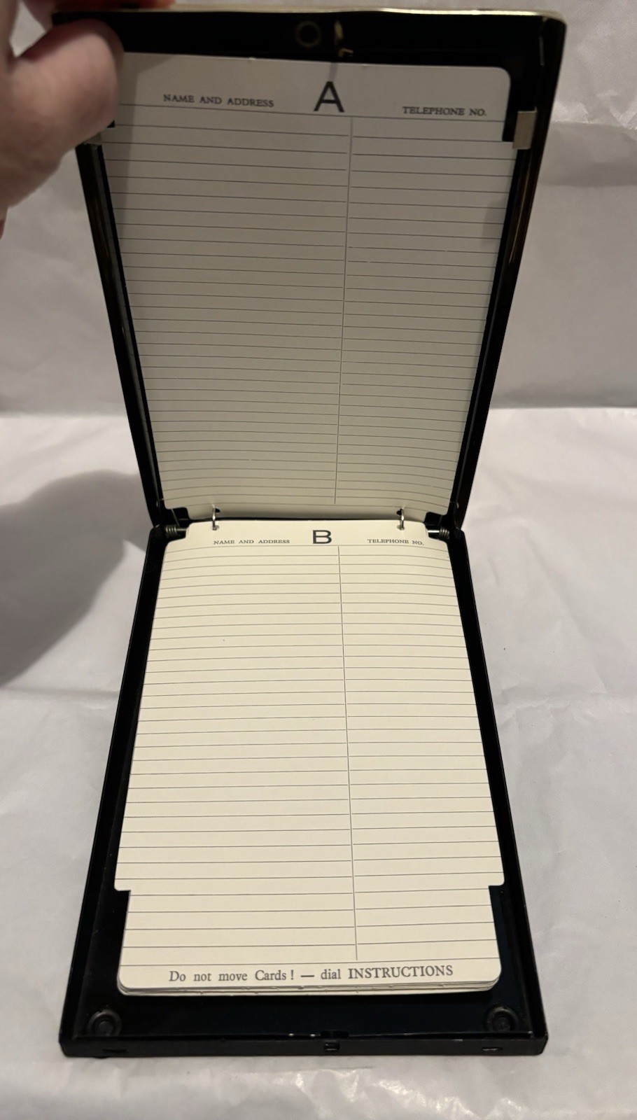 1950s Rare YELLOW DIALPAD BY STRATTON MADE ENGLAND MECHANICAL ADDRESS BOOK MIB