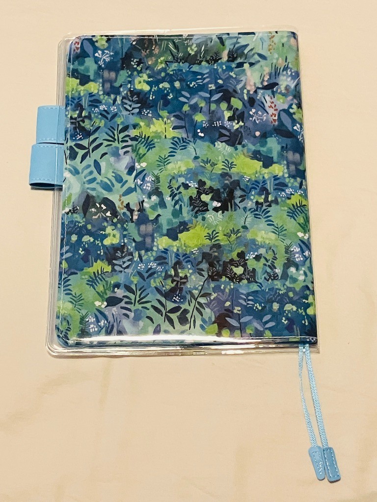 Fabric and PU Leather Cover + Clear Cover fits A5 Hobonichi Cousin or Stalogy365