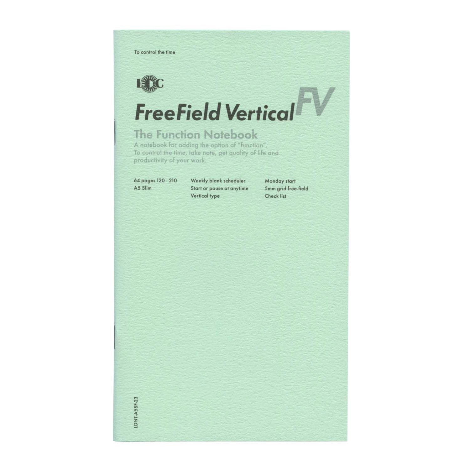 A5 Slim Function Notebook FREEFIELD VERTICAL Luddite