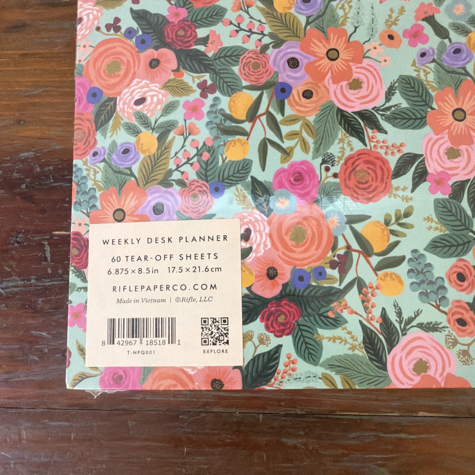 Rifle Paper Co. Weekly Planner & To Do Magnetic Note Pad. All New In Garden Rose