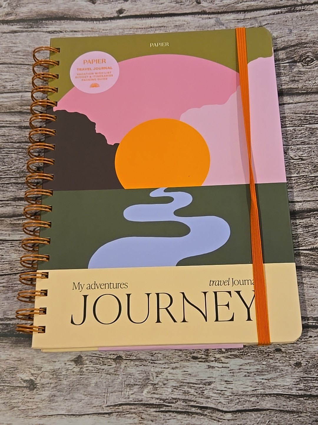 Papier My Adventures Travel Journal Vacation Log Travels New Spiral (197/216)