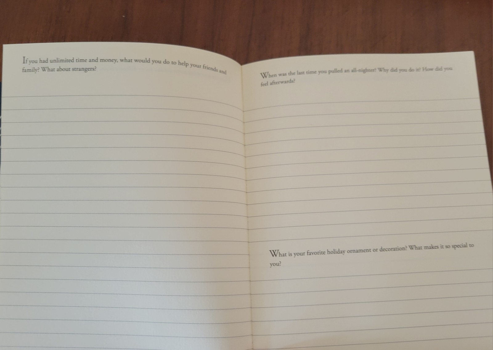 300 Writing Prompts Open Bound High Quality Paper Lined Journal 204 Pages – Used