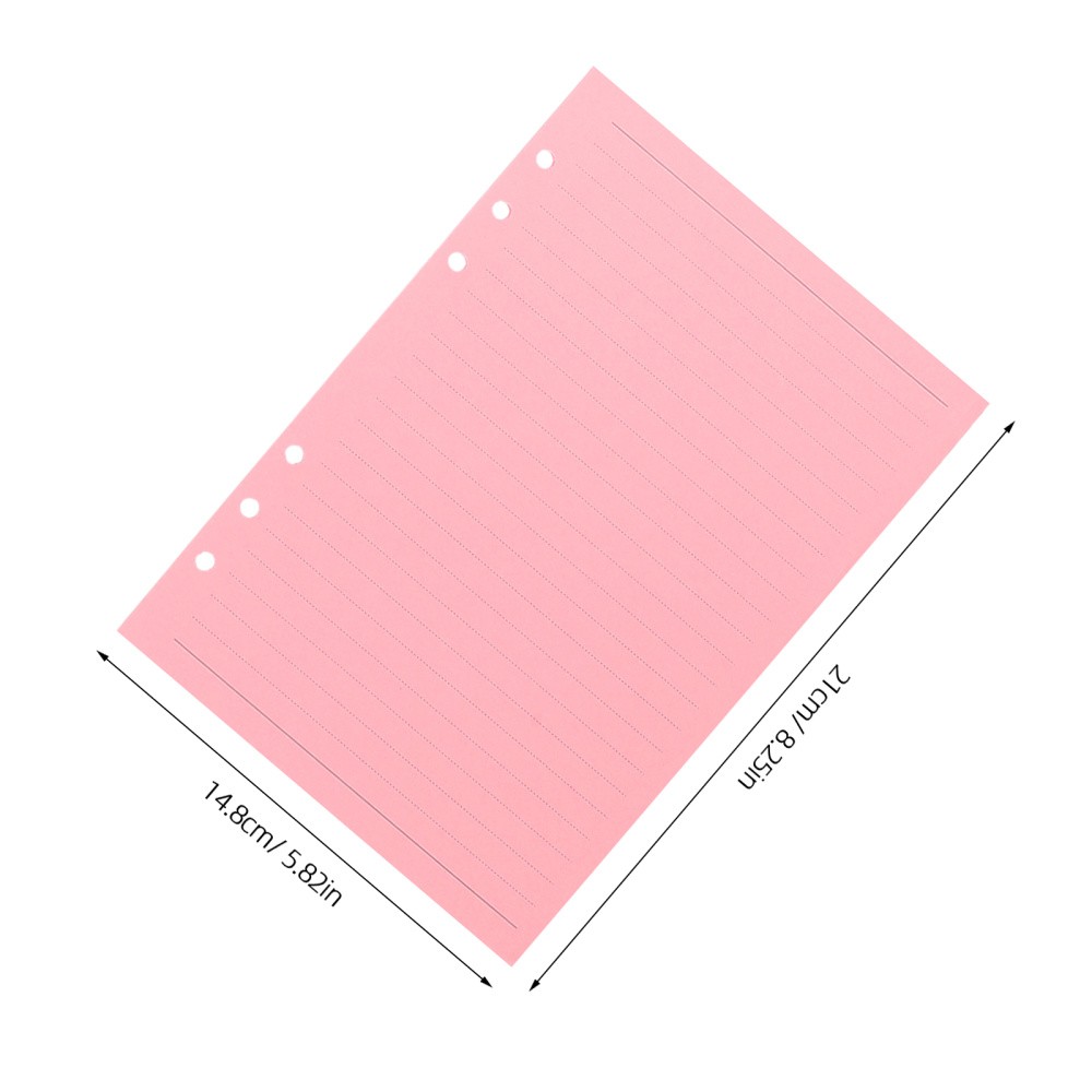 2 Sets Reusable Loose Leaf Planner Inserts A5 Binder Refill Paper Smooth Writing