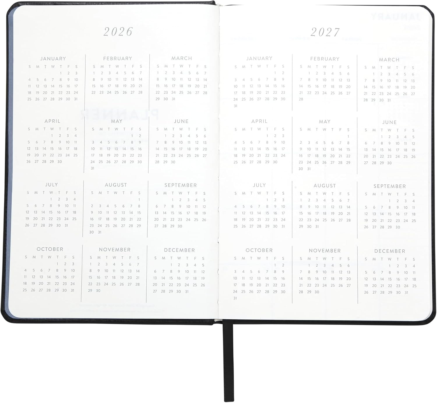 2026 Planner – 6X8 Inch Weekly and Monthly Calendar Planner Agenda Book with Boo