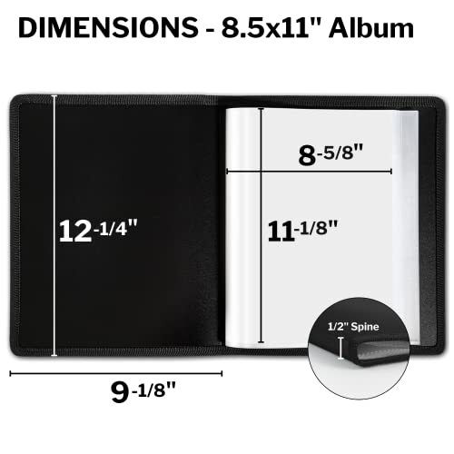 Art Portfolio Binder Letter Size Document Flexible Cover Presentation Book