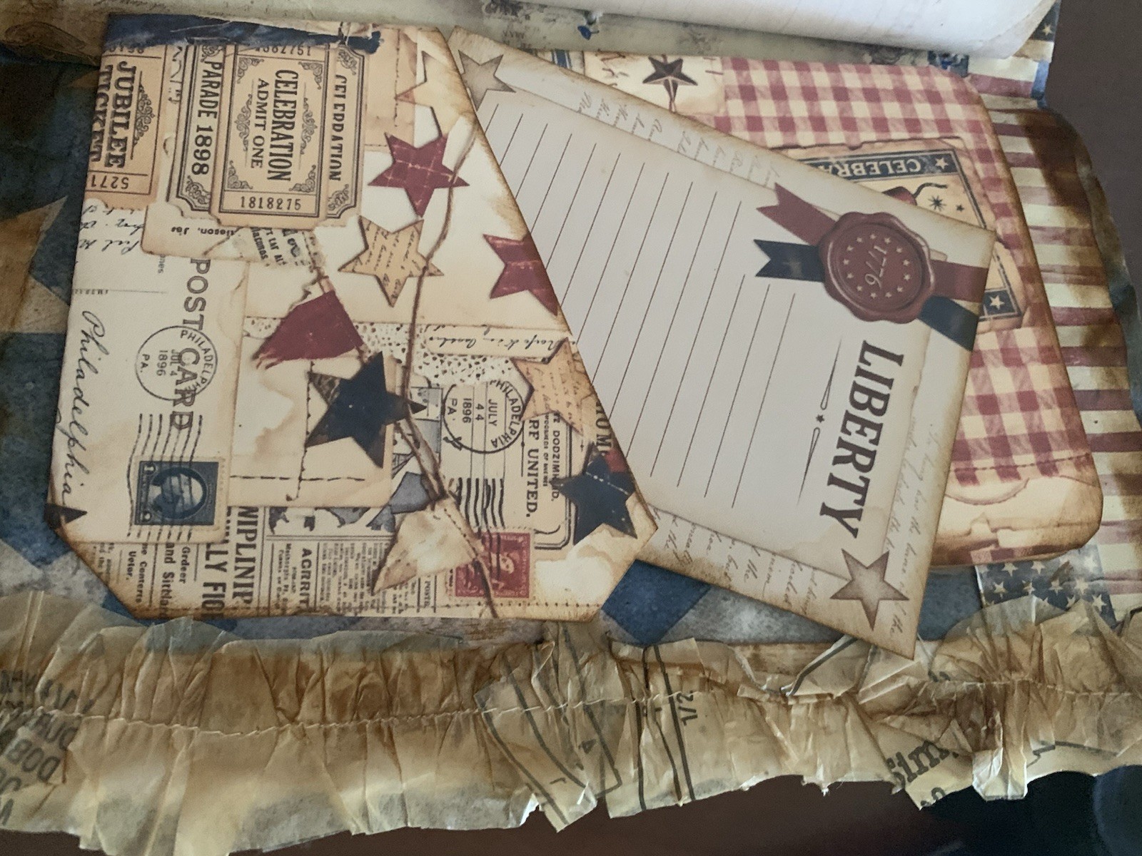 Junk Journal Patiotic 250th For Journals Or Pictures
