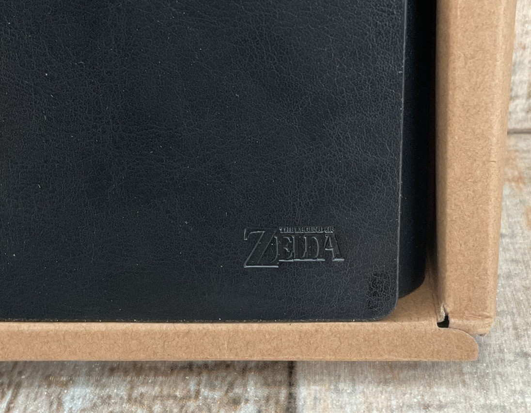 Legend of Zelda Notebook Sketchbook Black Faux Leather Cover 6 Rings Binder