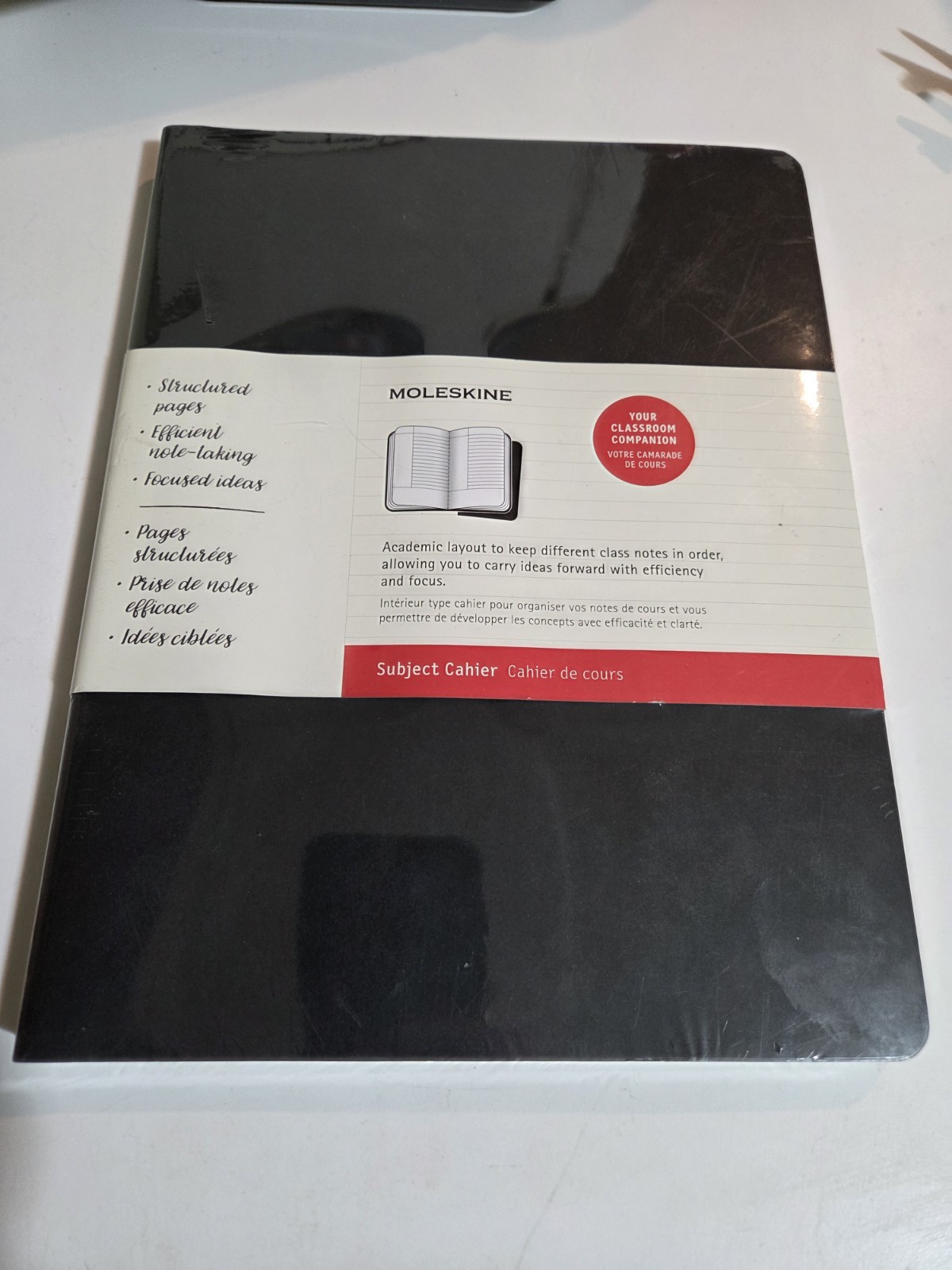 2 PACK Moleskine Subject Cahiers, Soft Cover 8-1/2″ x 11″ Black/Kraft Brown