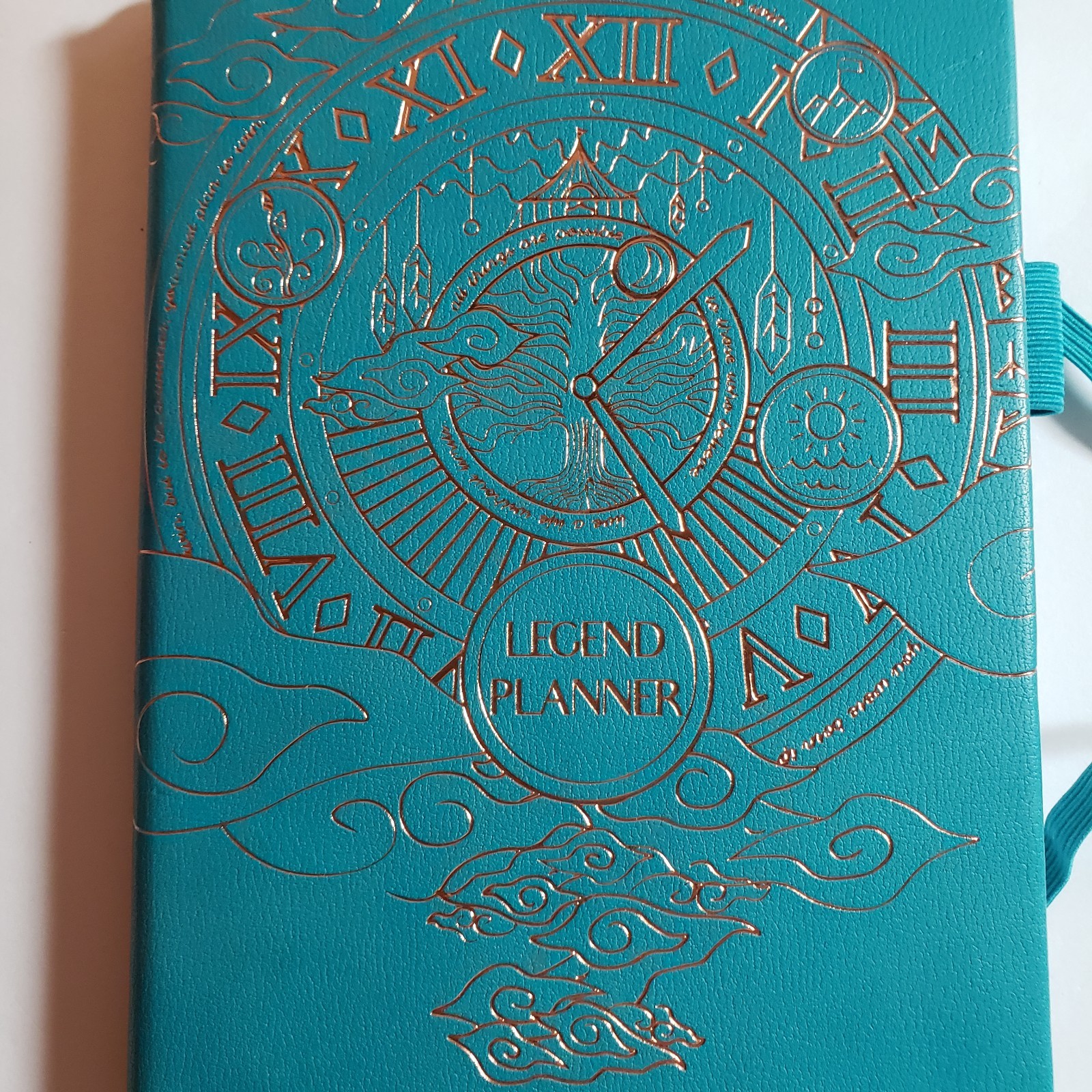 Legend Planner Weekly Monthly Notebook Journal Stickers Goals Teal Aquamarine