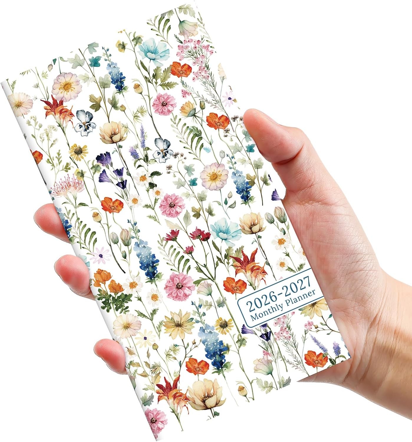 Mini Two Year Pocket Planner Wildflower Theme Compact Size