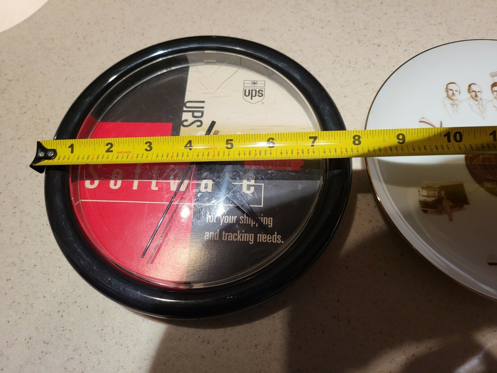 UNITED PARCEL SERVICE Clock and Plate