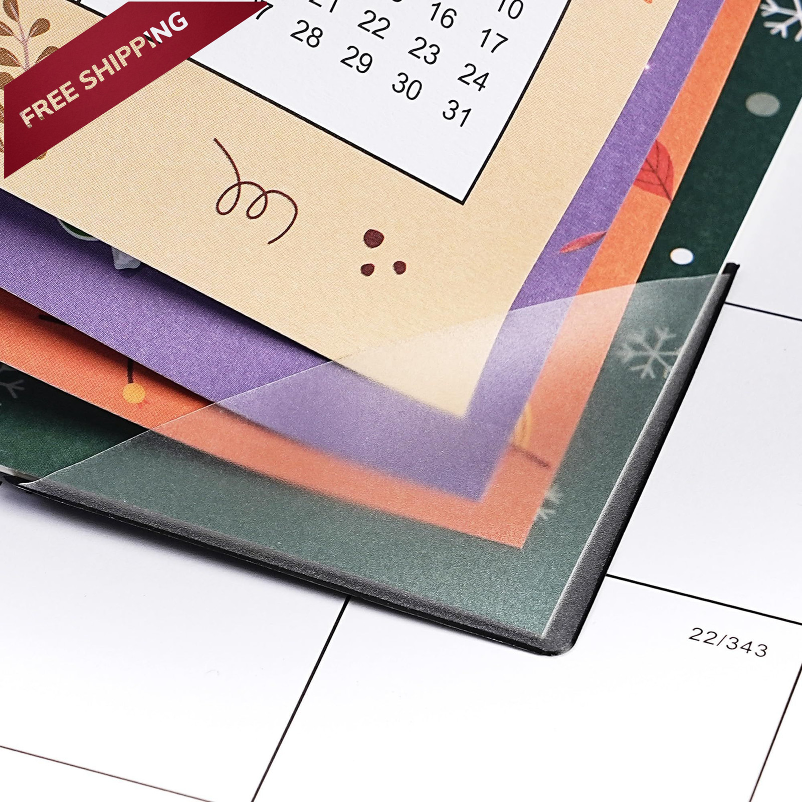 2026-2027 Magnetic Calendar – for Refrigerator Colorful