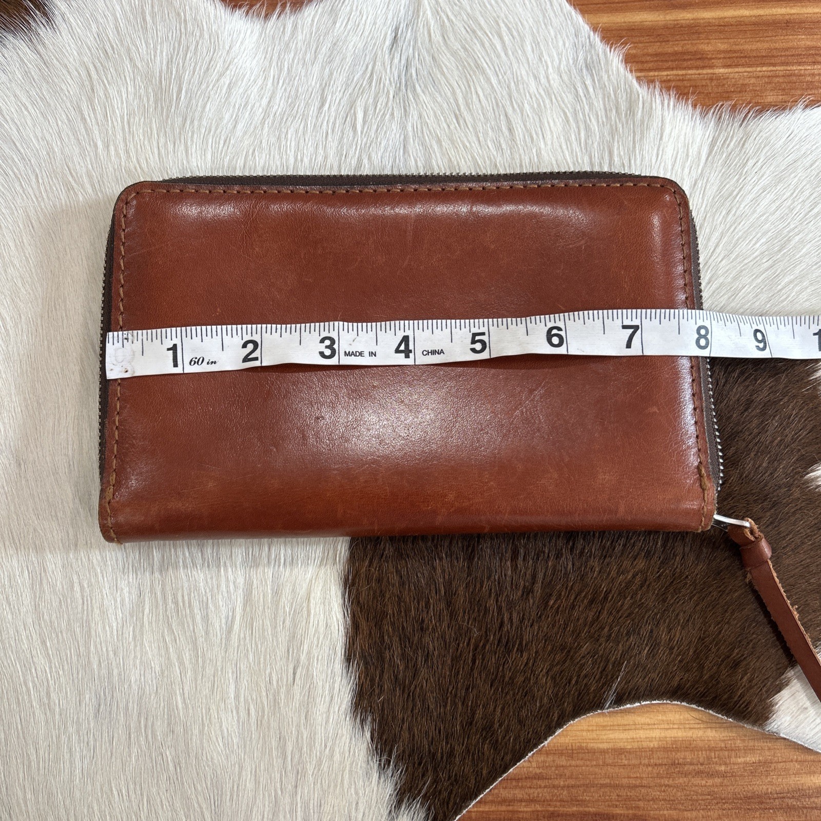 Vintage Planner Organizer Binder Leather Brown