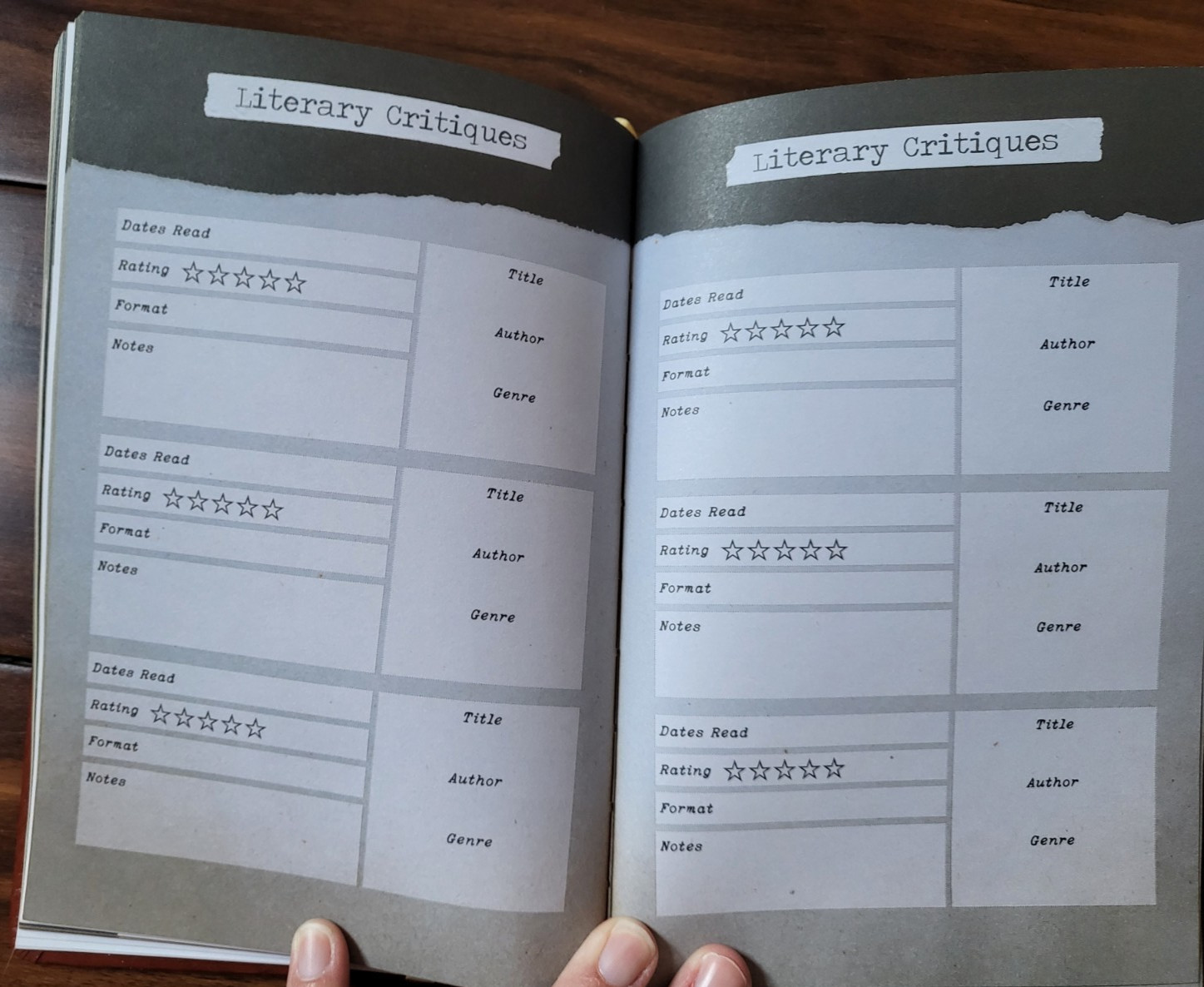 Owlcrate Reading Planner Journal Notebook Book Tracker Undated Any Year