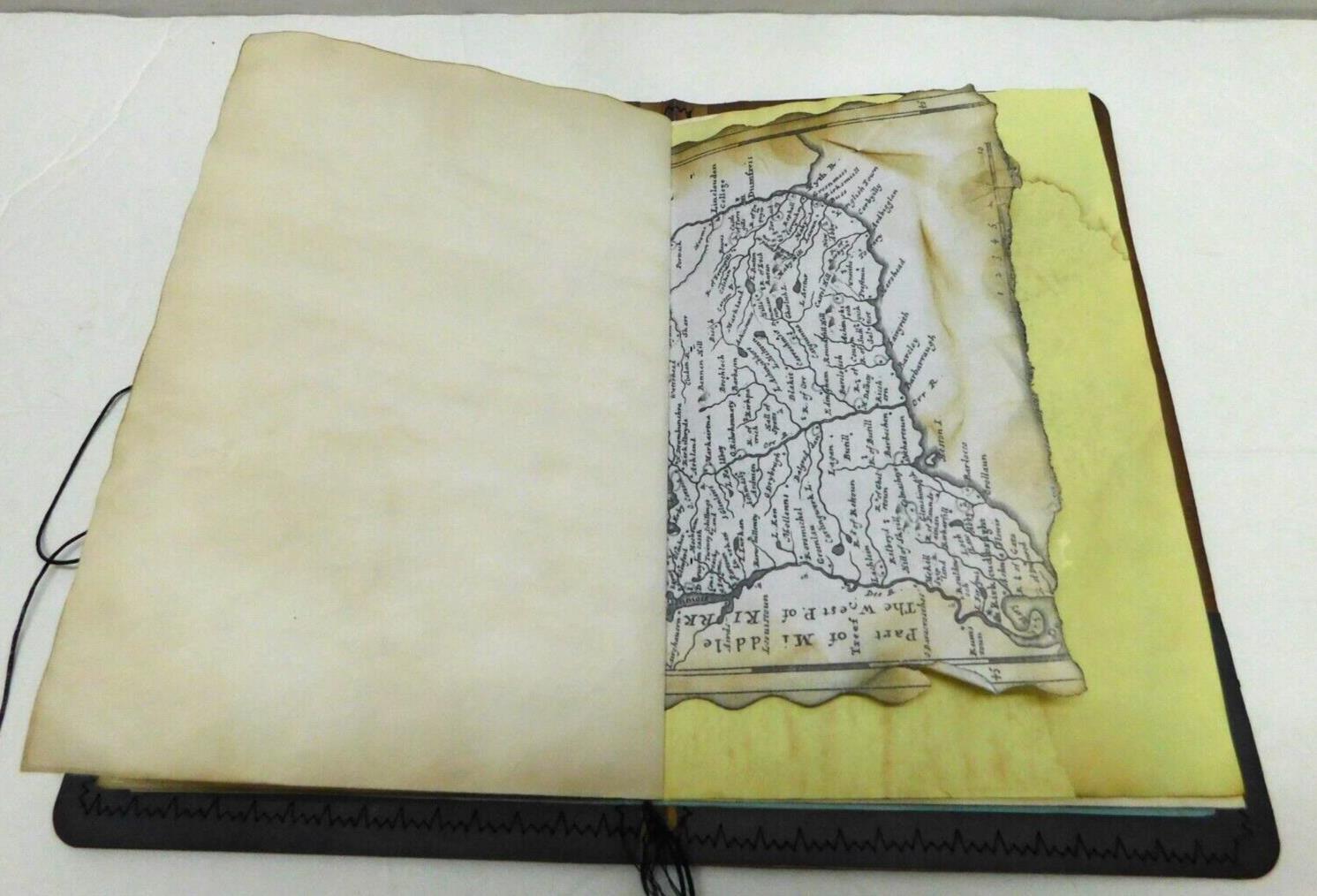 Junk Journal Handmade Blank Coffee Dyed Papers 64 Pages & Ephemera D