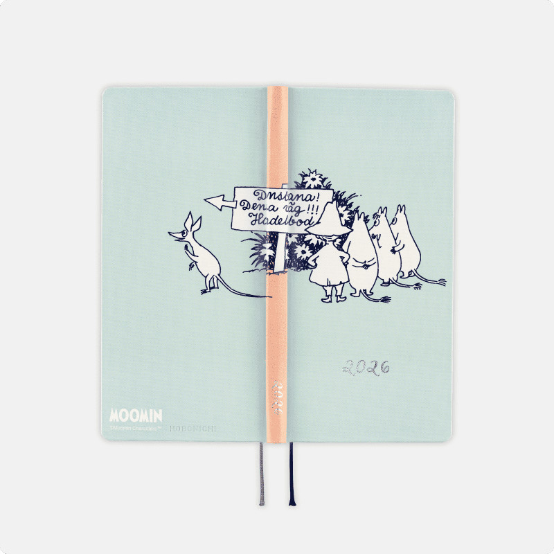 Hobonichi Techo 2026 MOOMIN collaboration Notebook cover weeks stationery