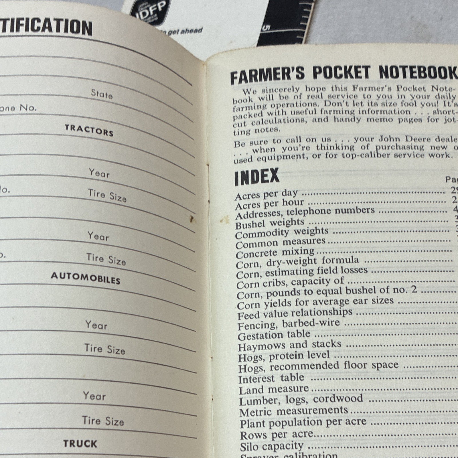 John Deere Farmer’s Pocket Notebooks Lot of 4, Never Used
