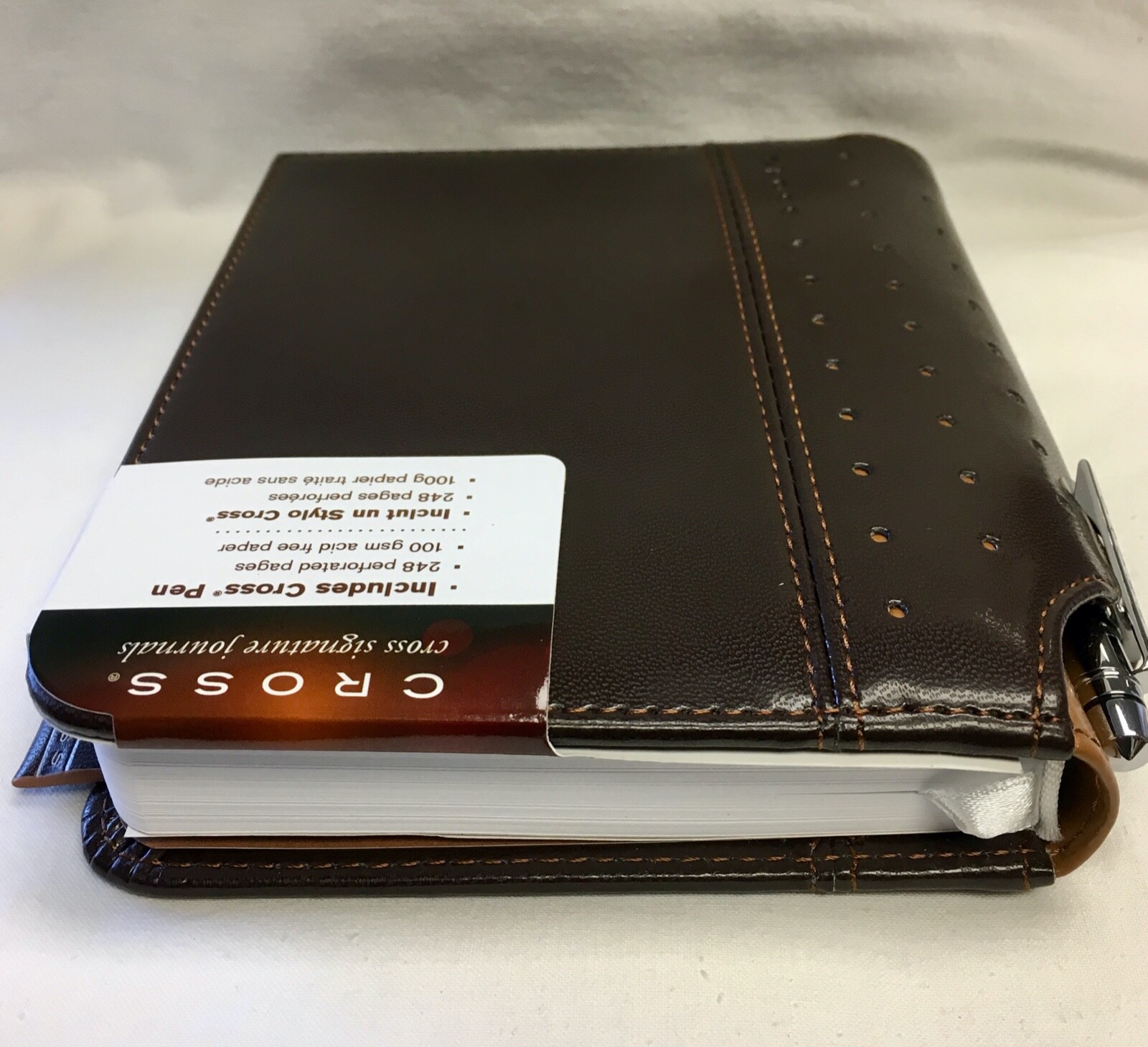 Cross Signature Journal with Pen, 5″ x 6″, Small Brown