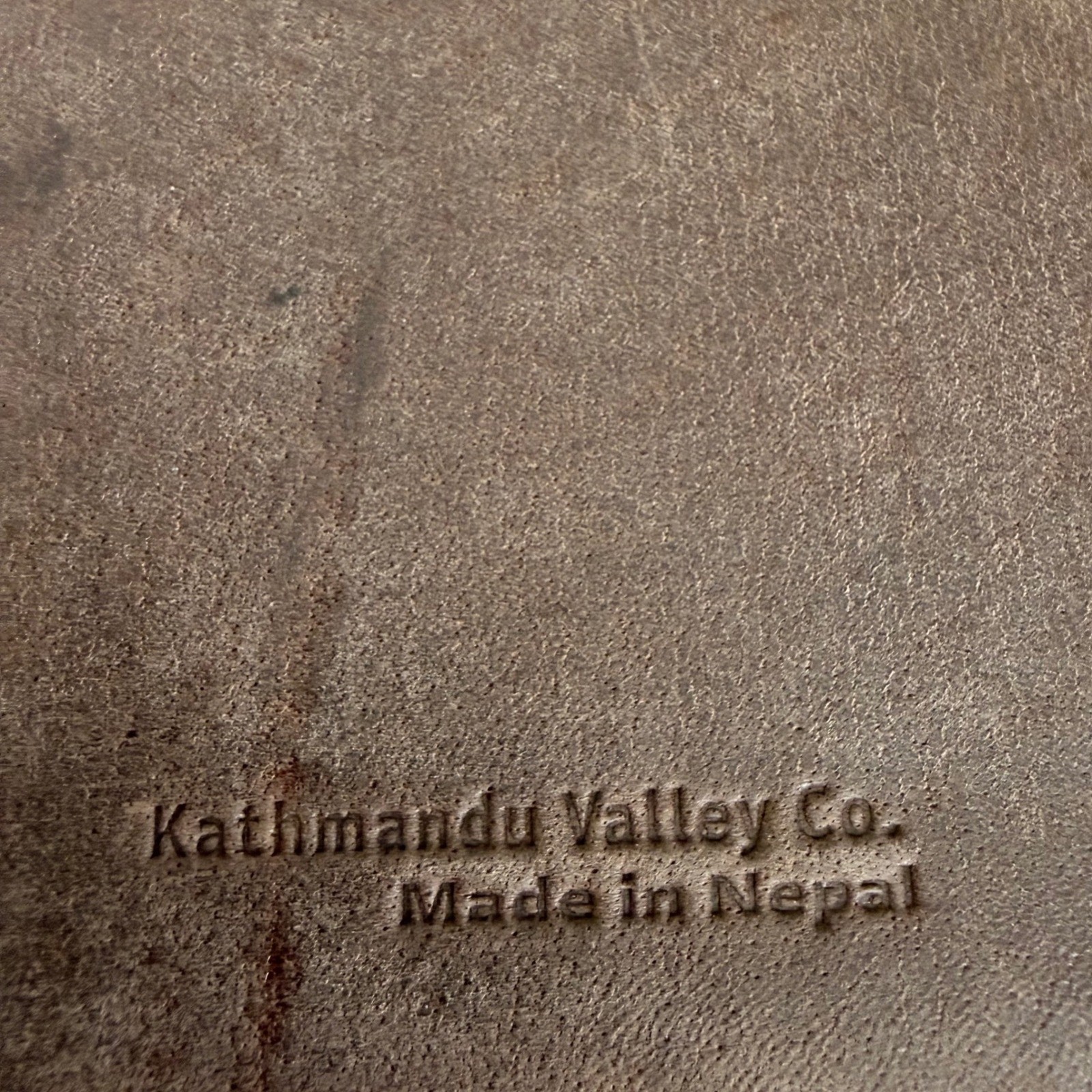 Kathmandu Valley Co Leather Journal Lokta Paper Handmade Nepal Brown Suede 5.5×8