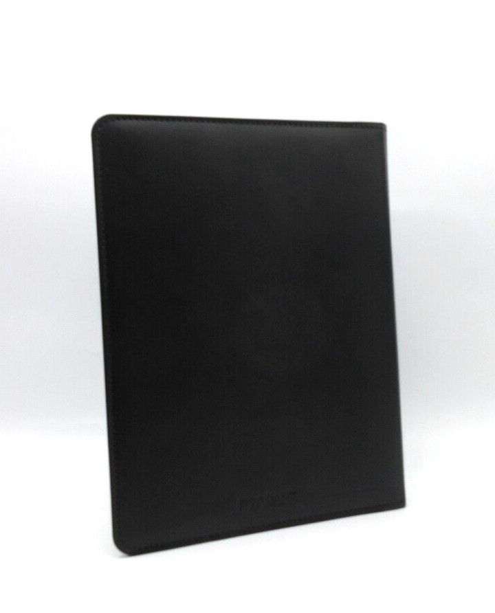 Jos. A. Bank Notebook 9″ Leather Cover Refillable Spiral 144 Lined Pages Black