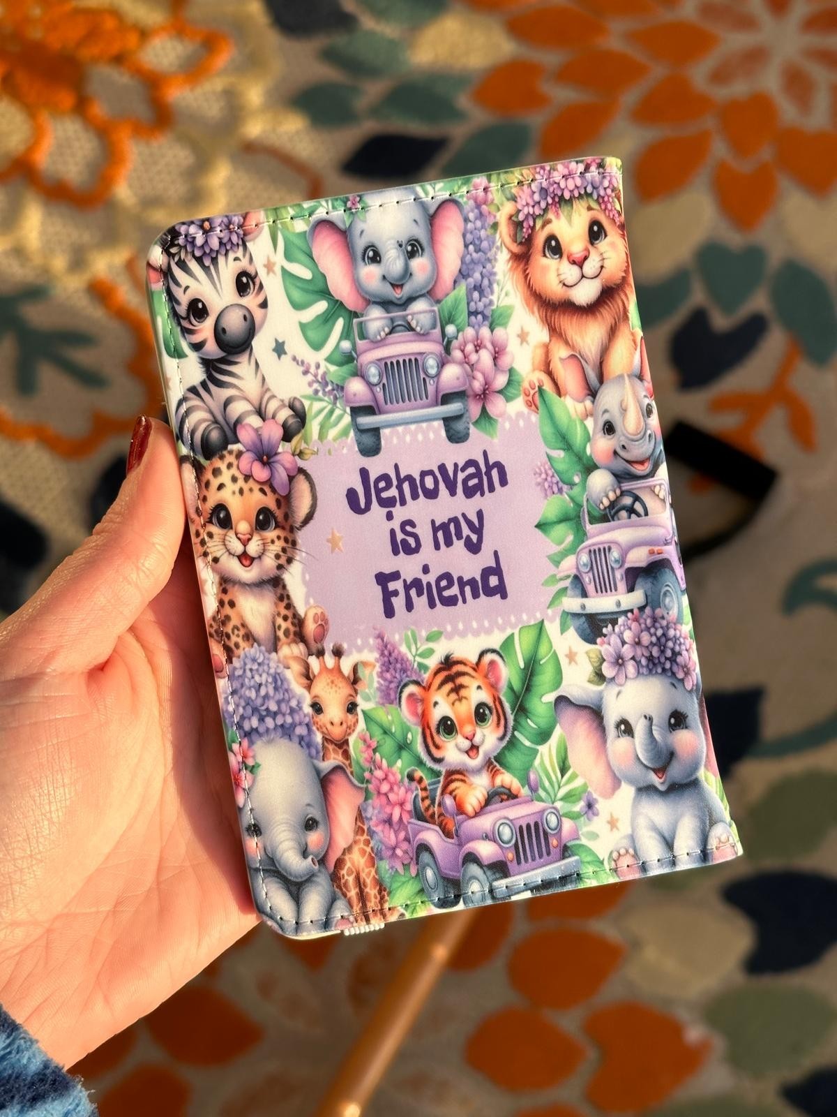 JW Mini Tract Holder – Purple Friend – Personalize