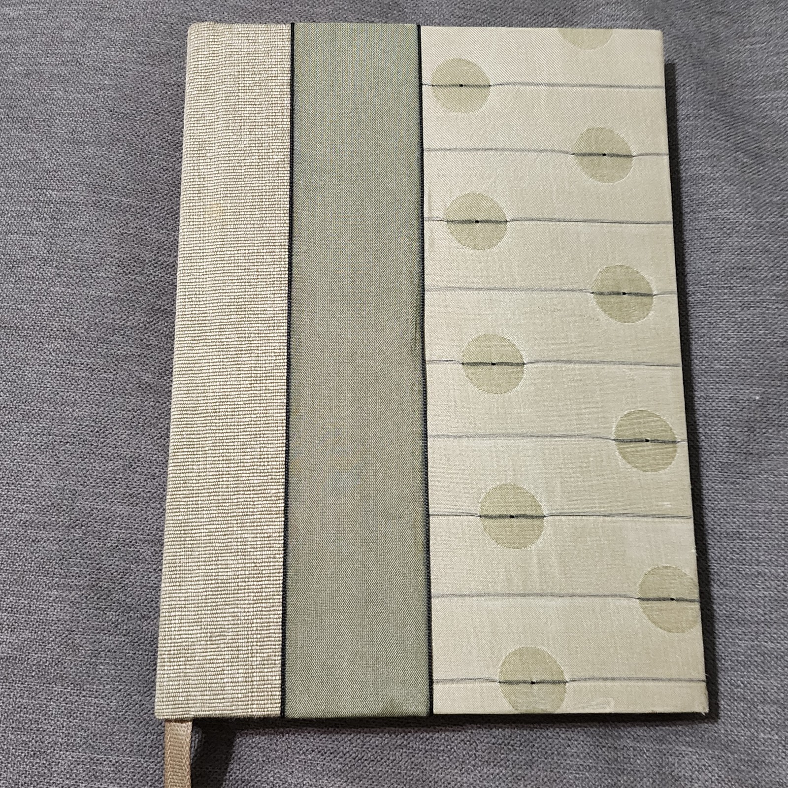 Molly West Handcrafted Blank Lined Journal Hardcover 8″x5.75″ Sage Green