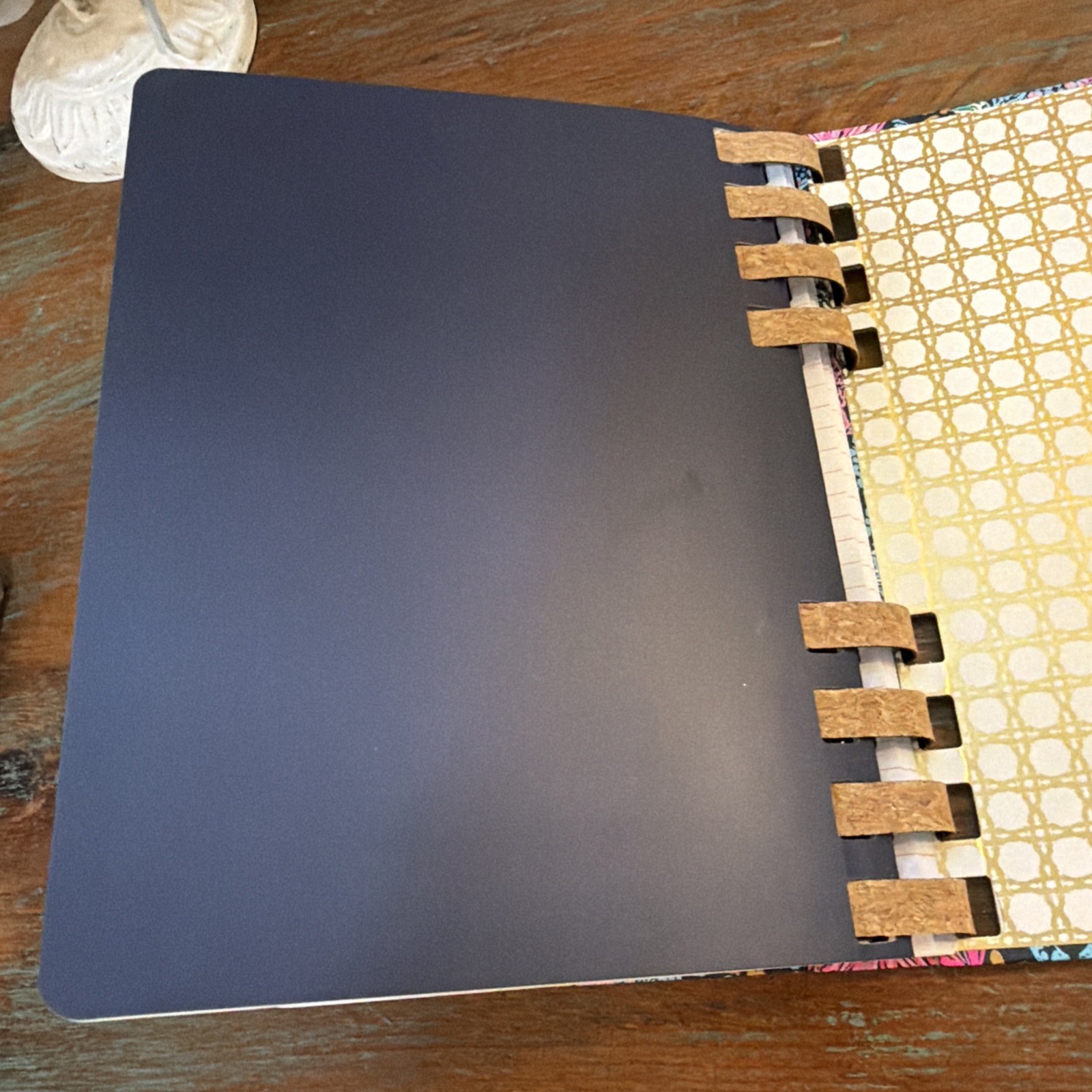 Lily Pulitzer Luxe Spiral Notebook In Calypso Coast, Cork Binding. New.