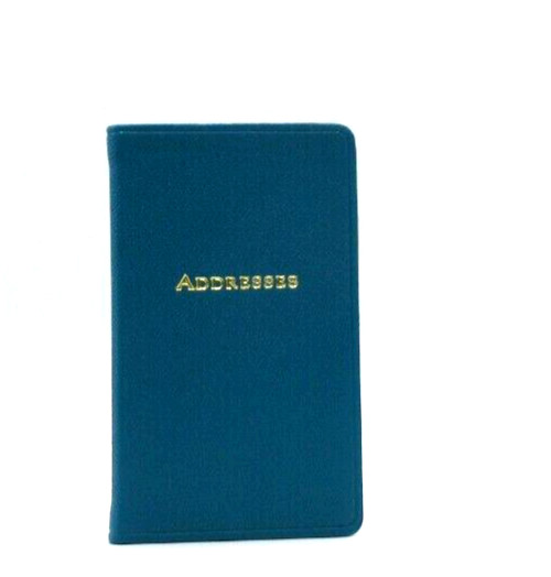 Address Book Pocket Size 3×5″ Leather Soft Cover Graphic Image List$40 BLUE